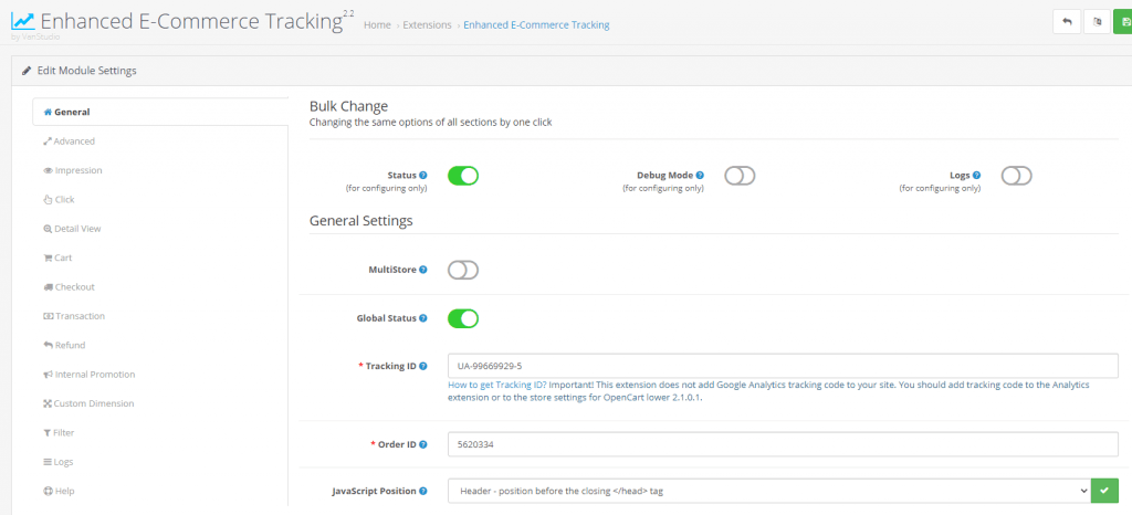 Расширенное отслеживание электронной торговли в Google Analytics 