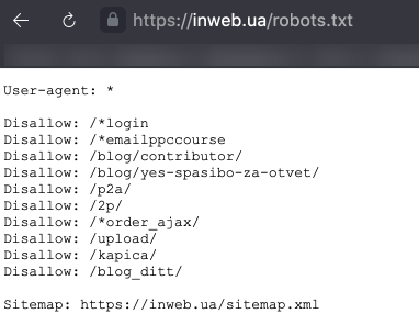 Robot txt приклад