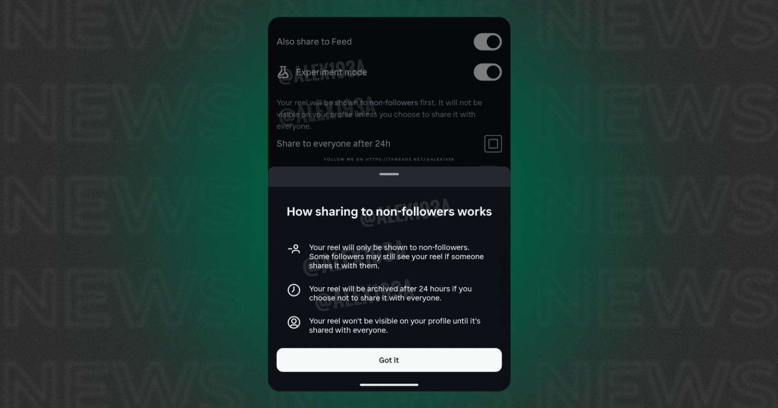 Instagram тестує «пробні reels», які не показуватимуться підписникам