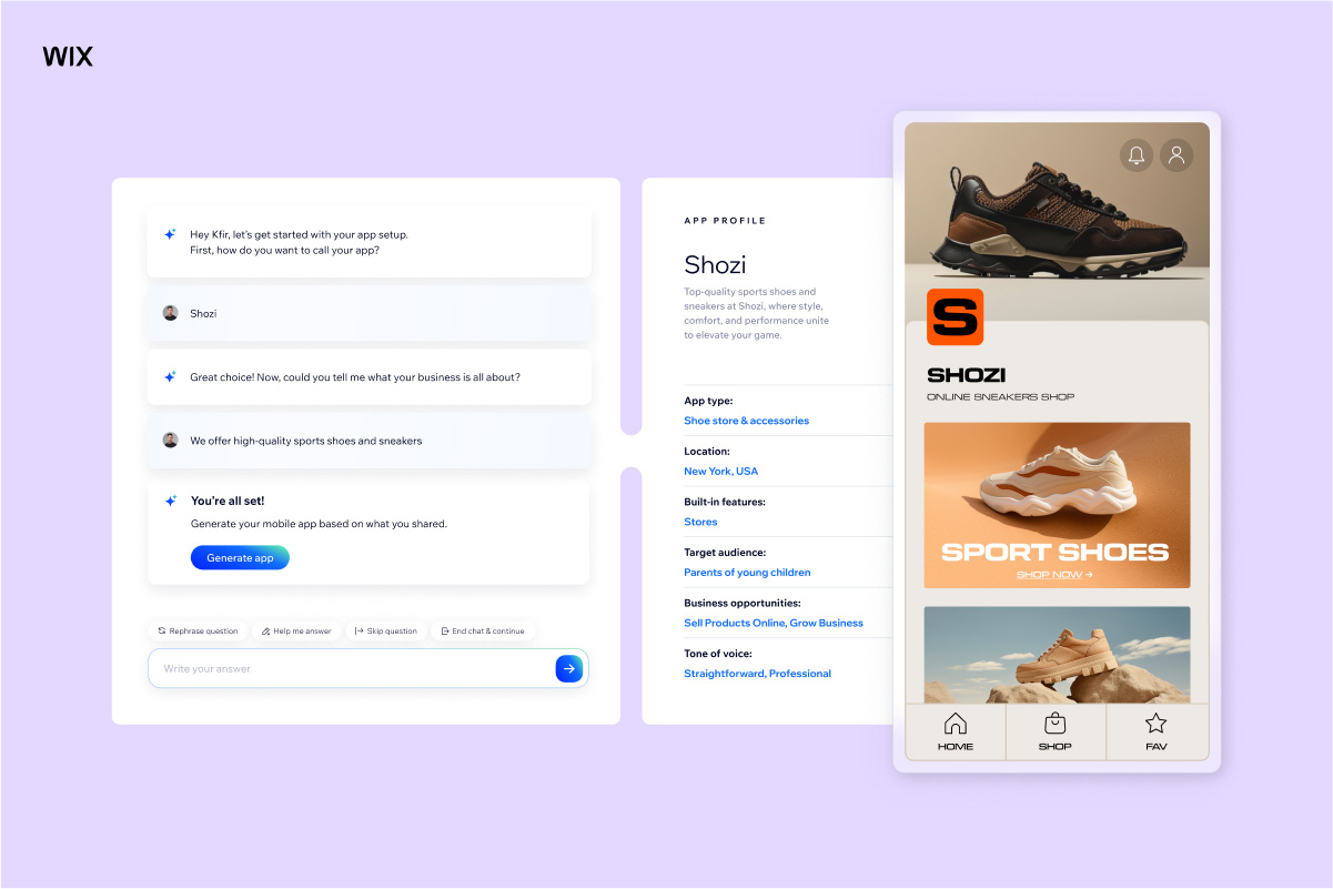 Фото: Wix представив ШІ-інструмент для створення застосунків для смартфонів