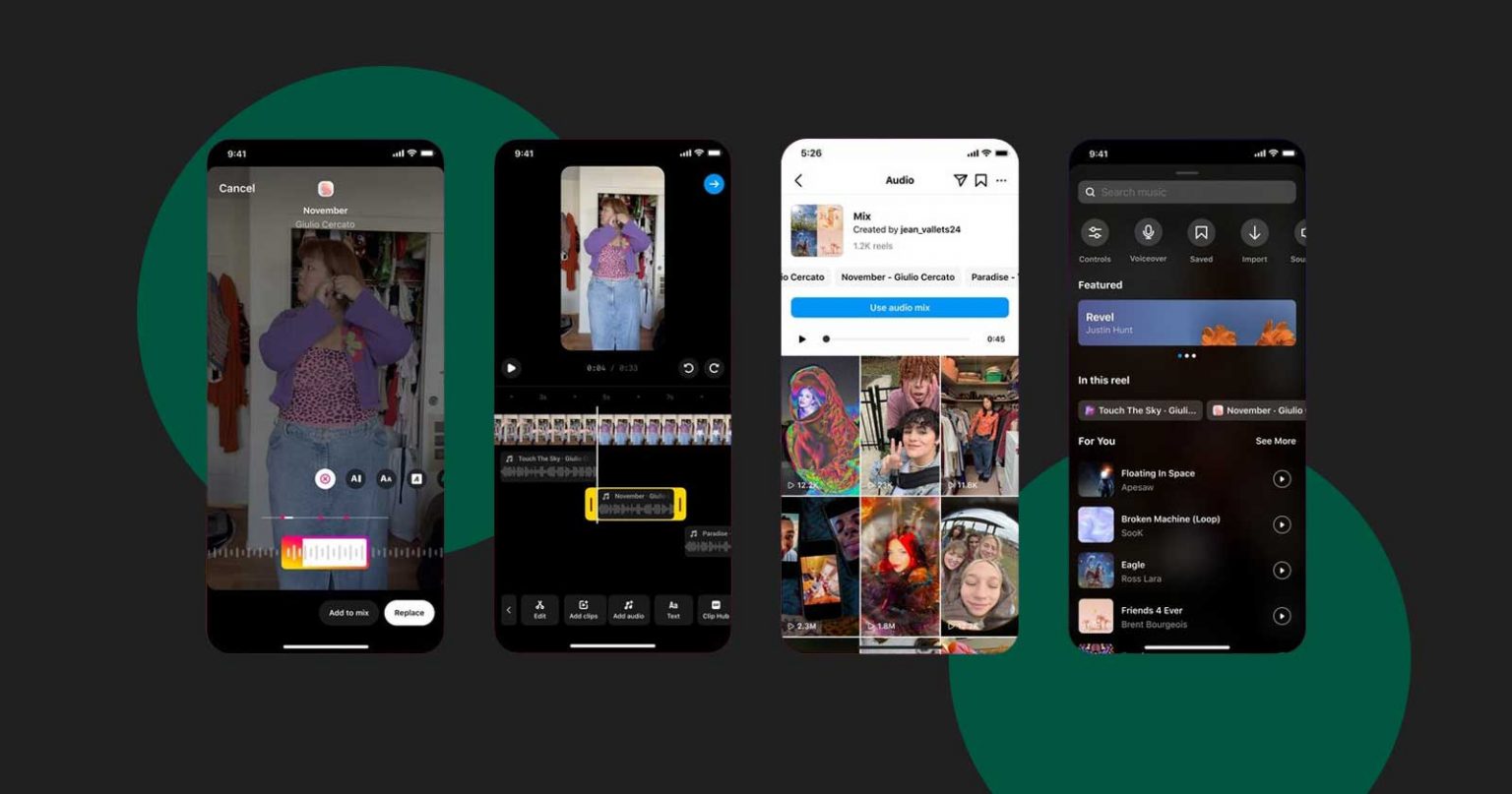 Фото: В Instagram тепер можна додати декілька аудіодоріжок у Reels