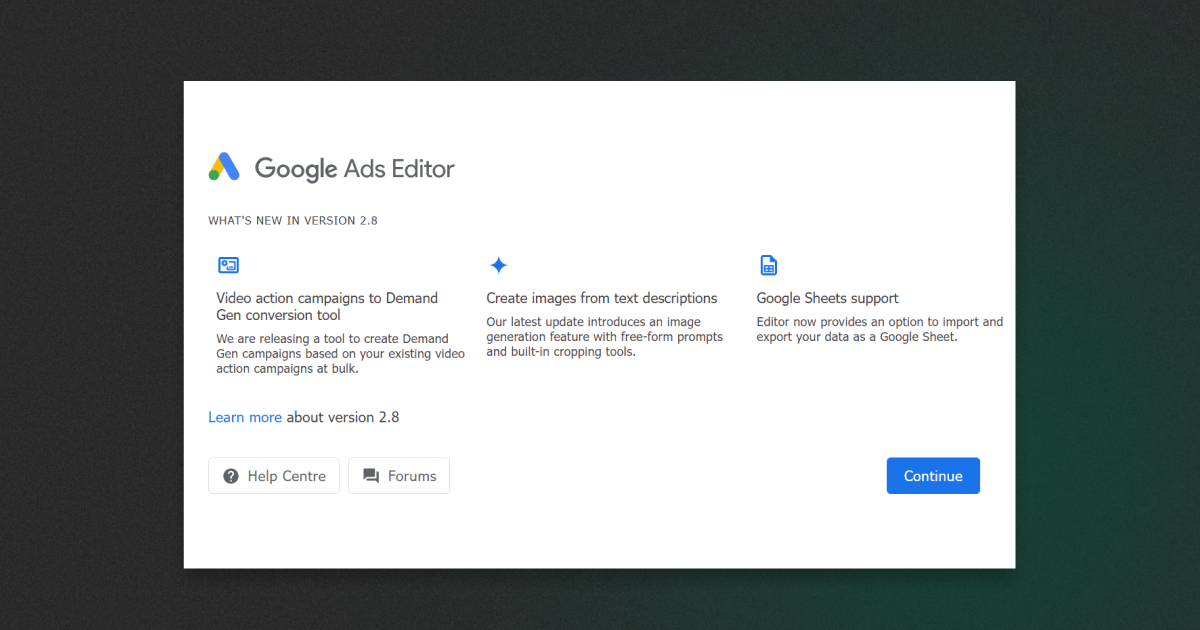 Google Ads Editor 2.8: Штучний інтелект у генерації зображень і покращення для кампаній