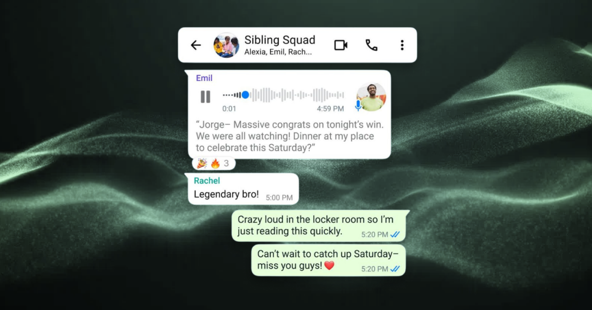 WhatsApp запустив функцію транскрипції голосових повідомлень