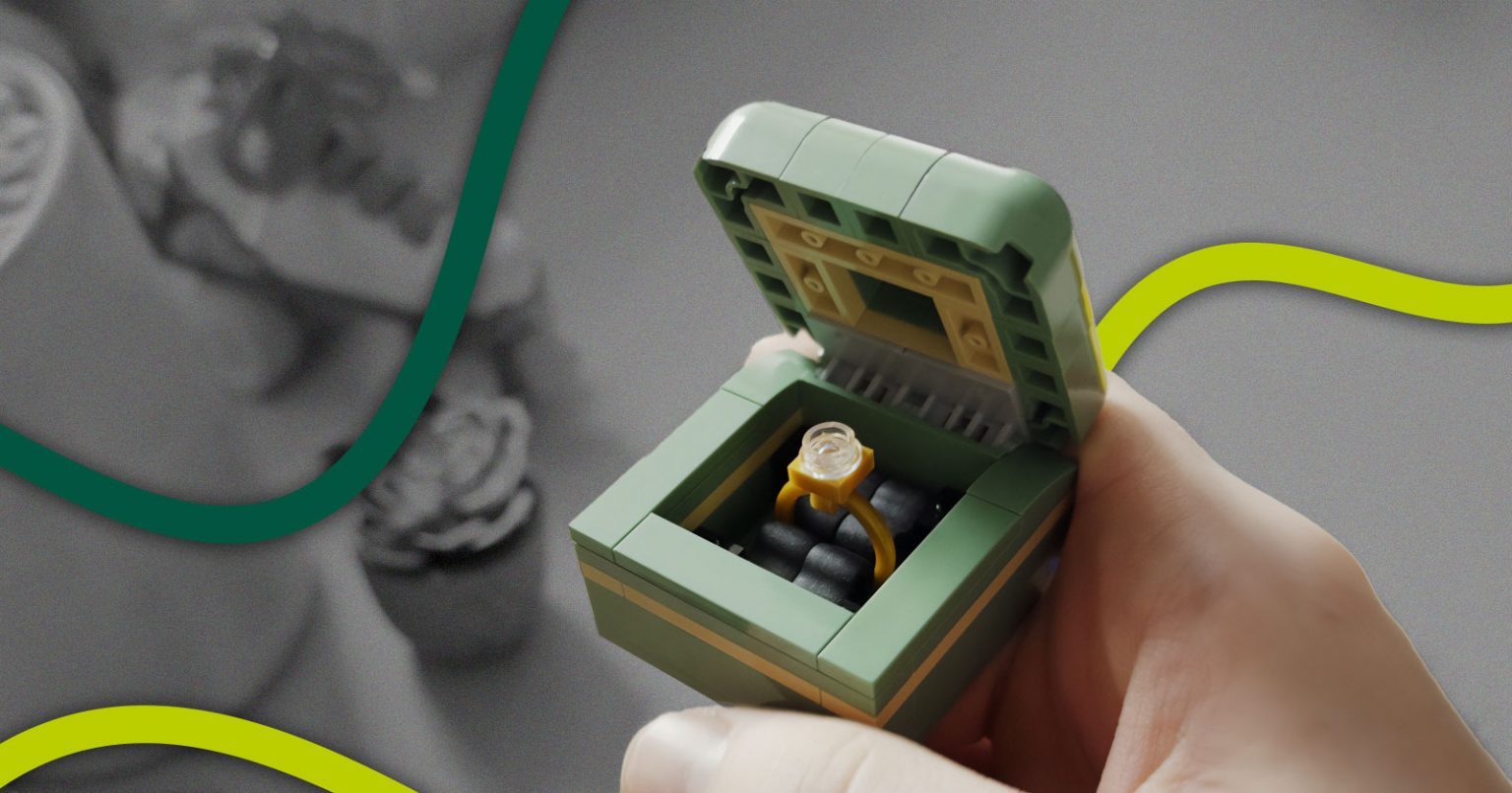 Фото: LEGO пропонує освідчуватися з футляром для обручки із конструктора