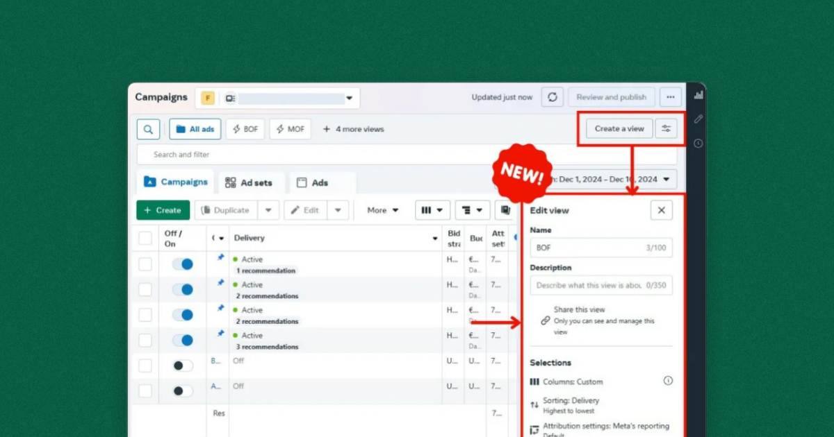 Meta додала функцію спільного доступу до Quick Views у рекламному кабінеті