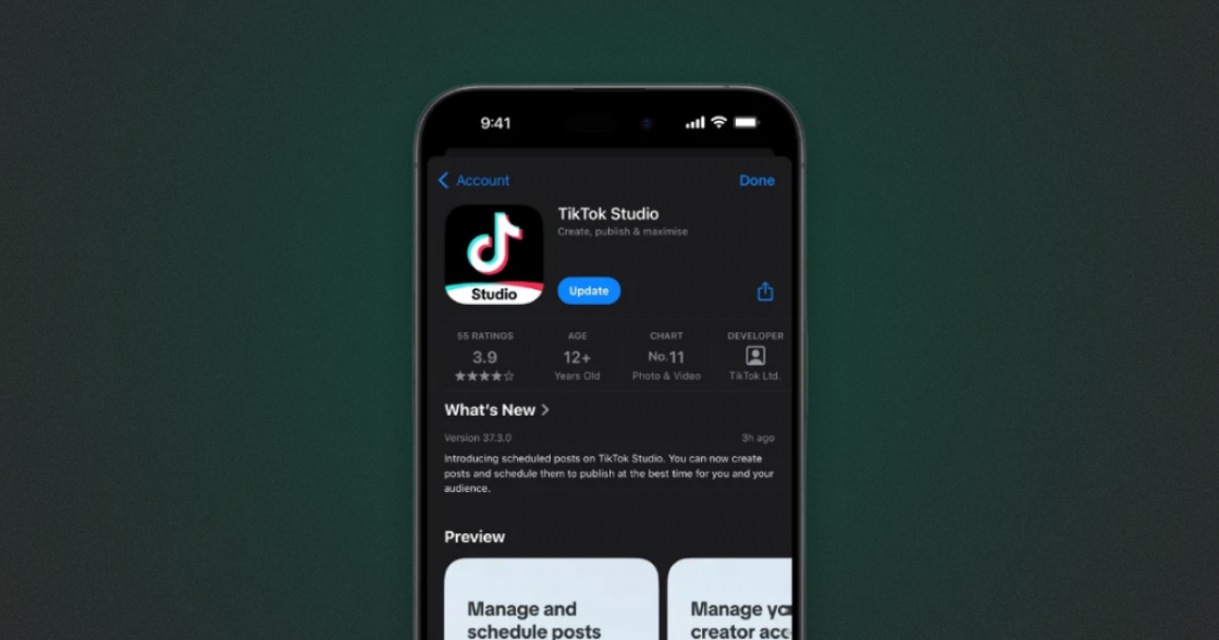 TikTok інтегрує планування публікацій у застосунок Studio