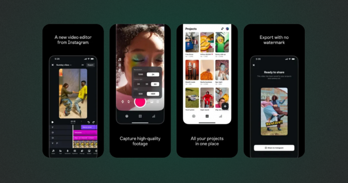 Instagram запускає новий застосунок для редагування відео