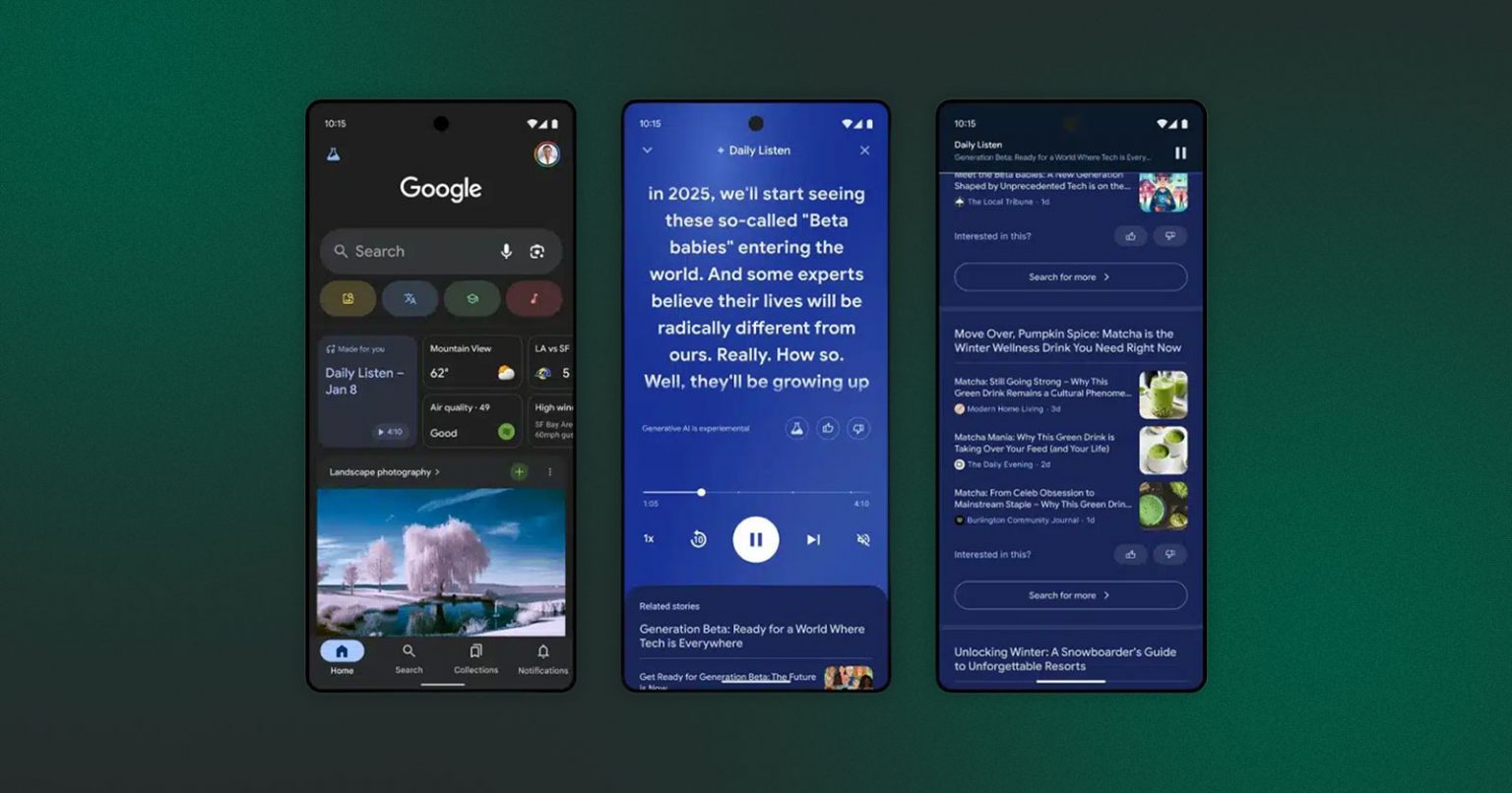 Фото: Google тестує аудіоверсію Discover — Daily Listen
