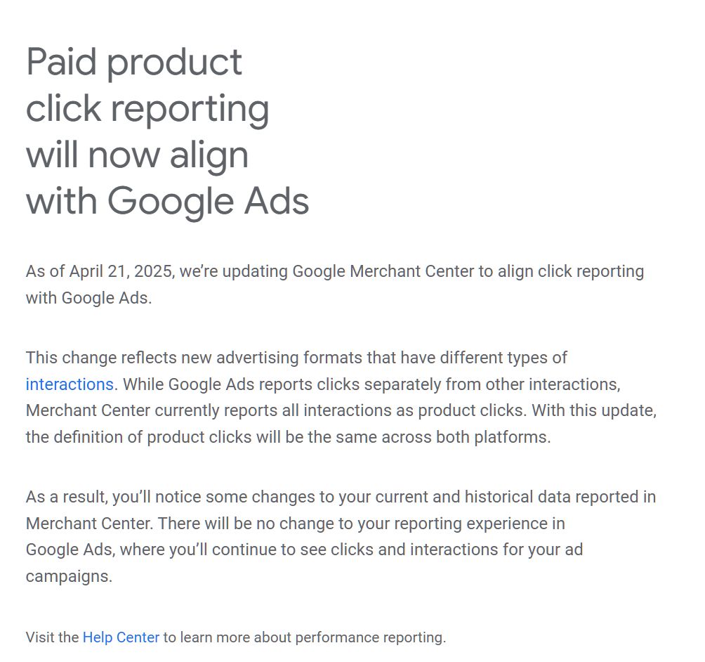 Фото: Google уніфікує звітність про платні кліки в Merchant Center та Google Ads