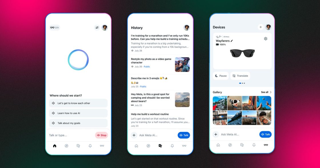 Meta запустила окремий застосунок зі штучним інтелектом на базі Meta AI