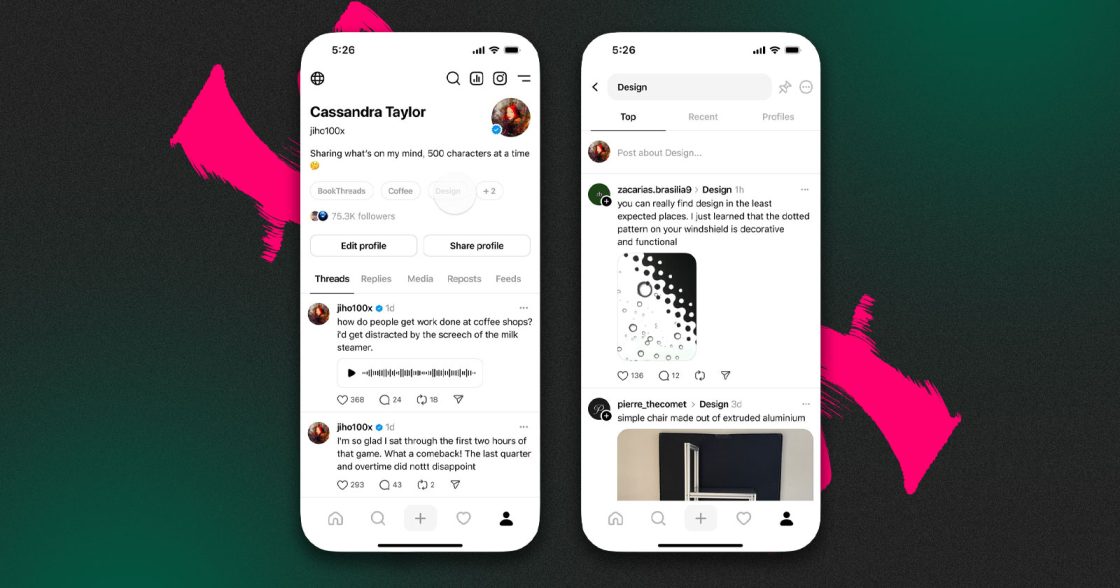 Threads дозволила додавати інтереси в профіль — це впливає на стрічку і нові знайомства