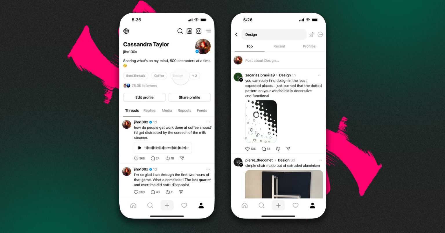 Threads дозволила додавати інтереси в профіль — це впливає на стрічку і нові знайомства