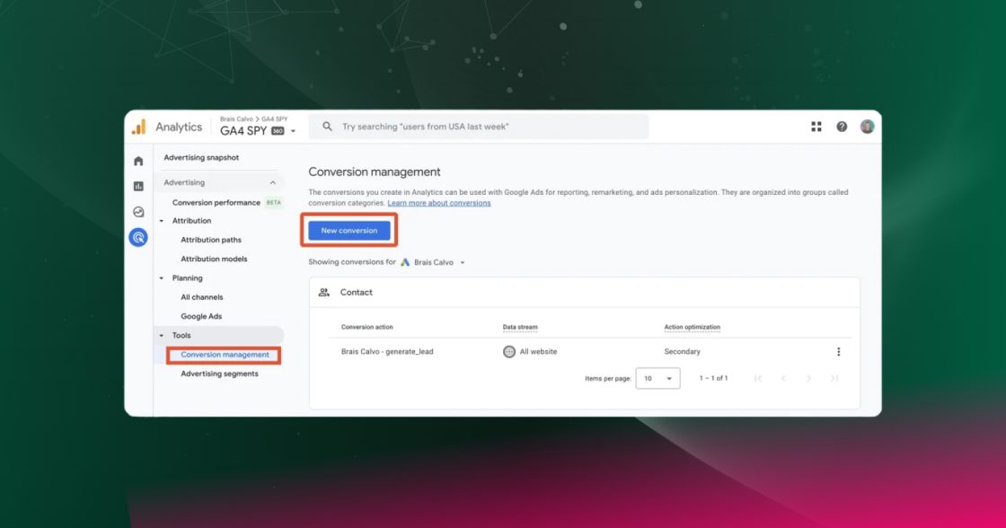 У GA4 з’явився розділ для керування конверсіями Google Ads