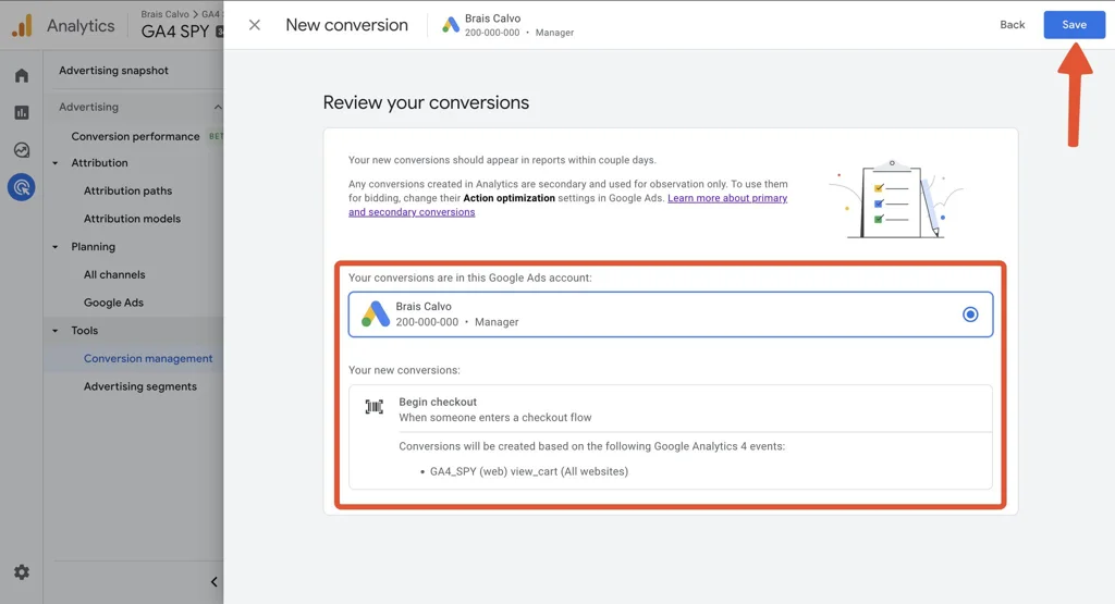 Фото: У GA4 з’явився розділ для керування конверсіями Google Ads