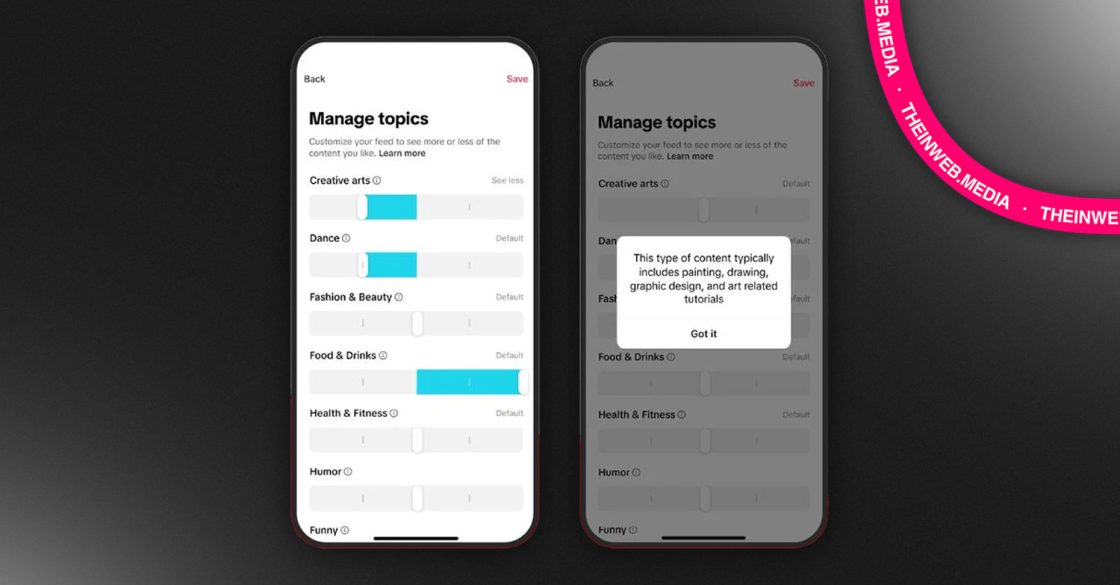 TikTok додав інструменти керування стрічкою рекомендацій і розширив можливості аналітики для брендів