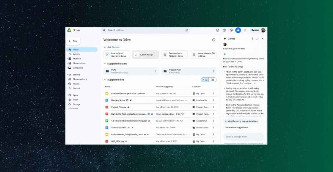 ШІ в Google Drive відтепер повідомляє про важливі оновлення у файлах
