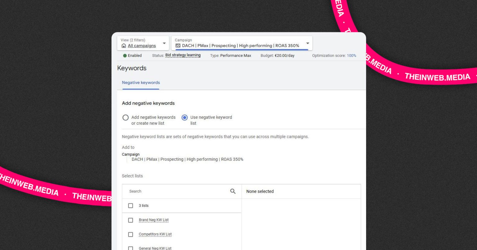 Google тестує мінус-слова в кампаніях Performance Max — попри заборону в довідці