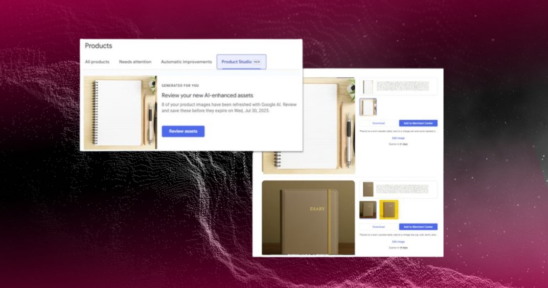 Google Merchant Center створює товарні фото за допомогою ШІ