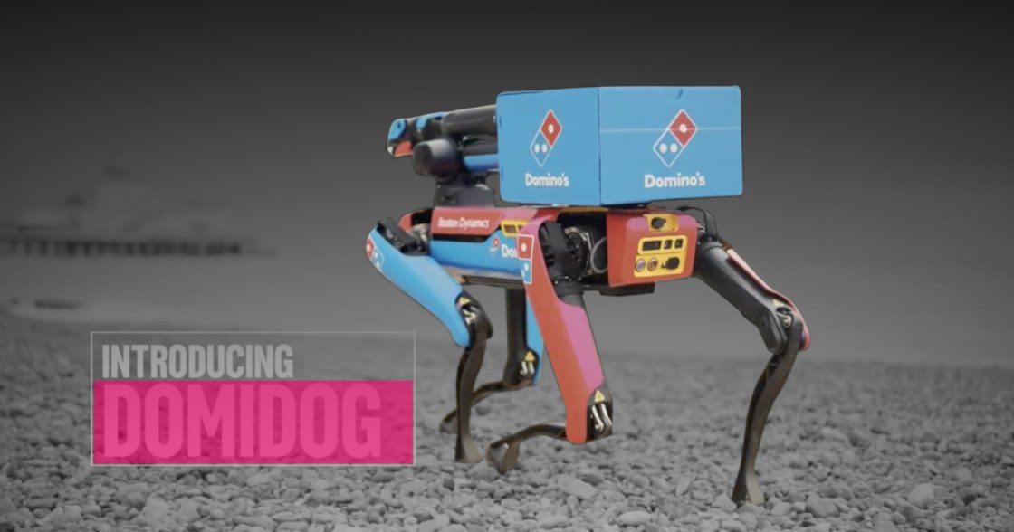 У Великій Британії Domino’s запускає робота-собаку для доставлення піци на пляж і відлякування чайок