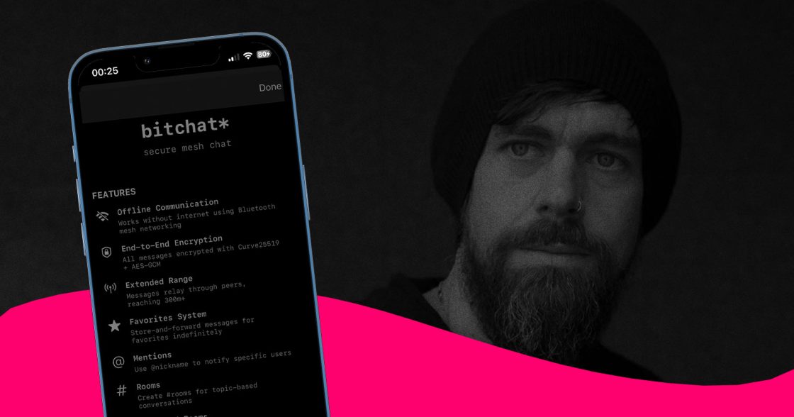 Джек Дорсі представив месенджер Bitchat, що працює без інтернету