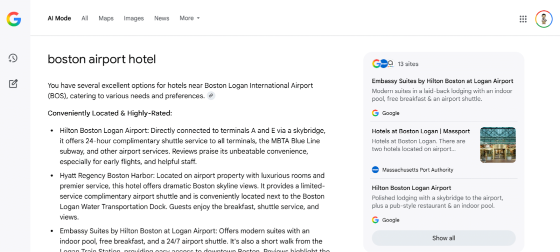 Фото: Google AI Mode показує різні джерела для однієї й тієї ж теми — залежно від браузера та пристрою