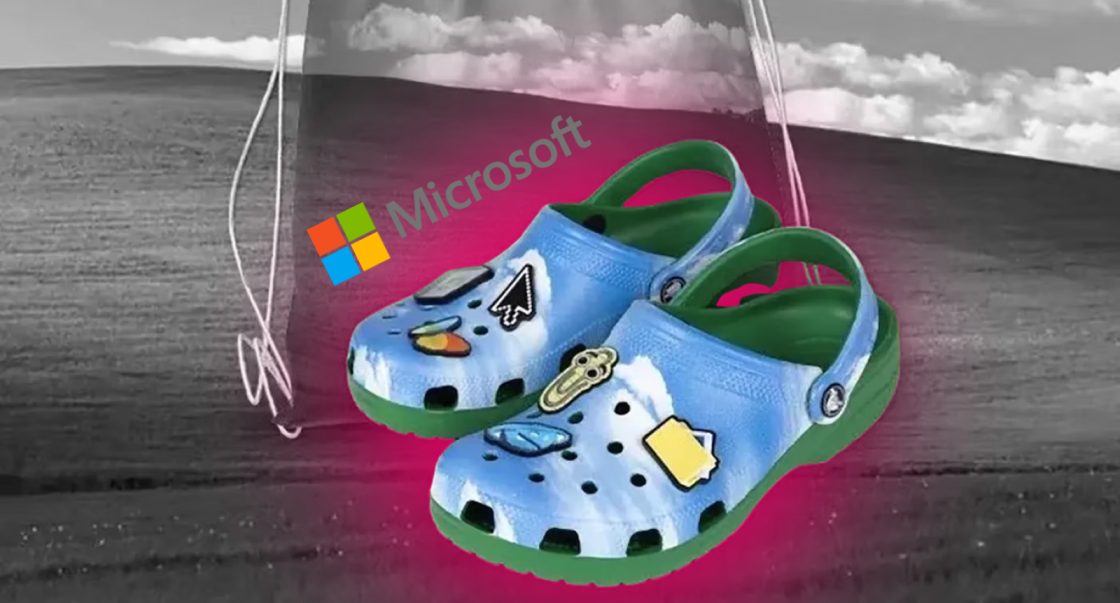 Microsoft святкує 50-річчя лімітованими Crocs у стилі Windows XP
