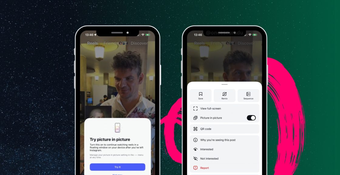 Instagram тестує режим «картинка в картинці» для Reels