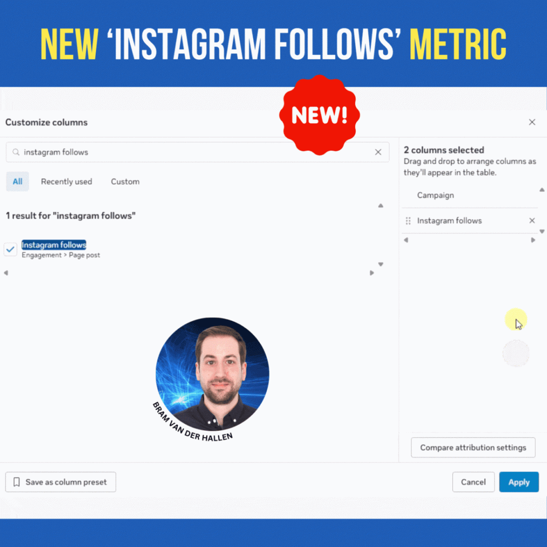 Фото: У звітах Meta Ads з’явилася нова метрика — підписки в Instagram