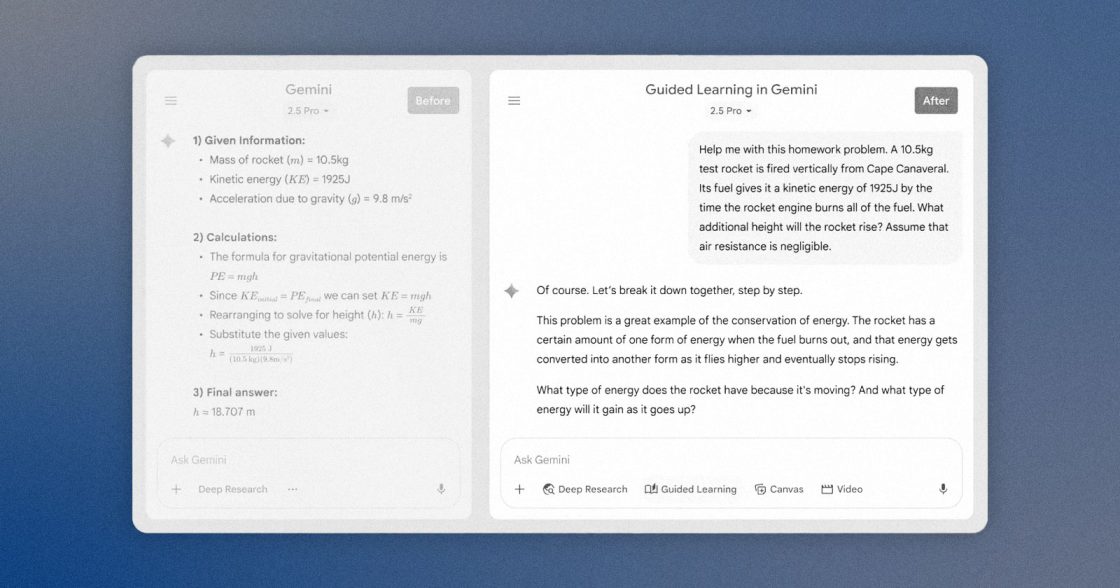 Google представила Guided Learning у Gemini — відповідь на Study Mode у ChatGPT