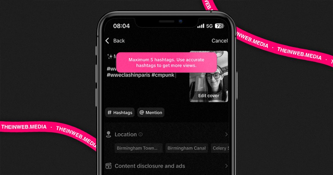 TikTok обмежує кількість хештегів у постах до п’яти