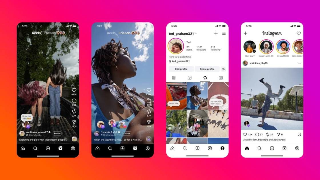 Фото: Instagram додає нові функції: інтереси, геолокацію та стрічку друзів у Reels