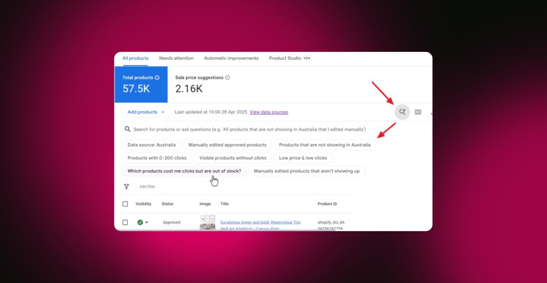 Google Merchant Center додав ШІ-фільтри за звичайними текстовими запитами