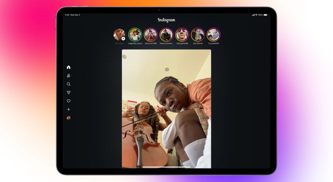 Фото: Instagram запустив офіційний застосунок для iPad з головним фокусом на Reels