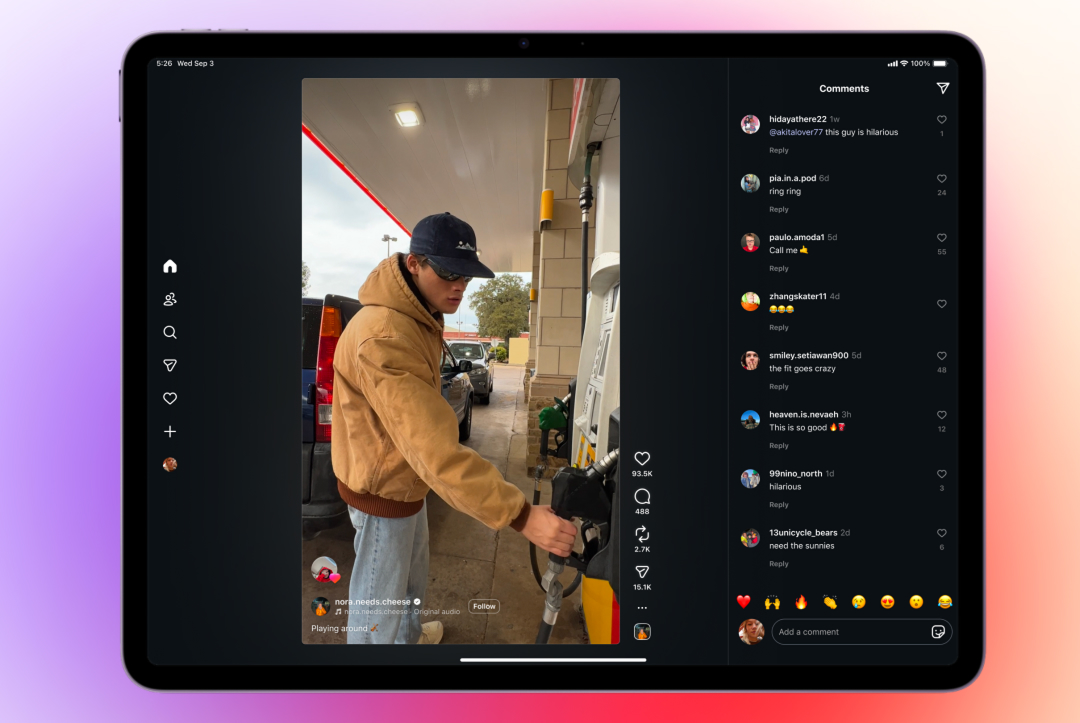 Фото: Instagram запустив офіційний застосунок для iPad з головним фокусом на Reels