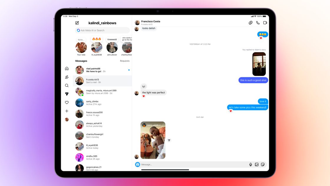 Фото: Instagram запустив офіційний застосунок для iPad з головним фокусом на Reels
