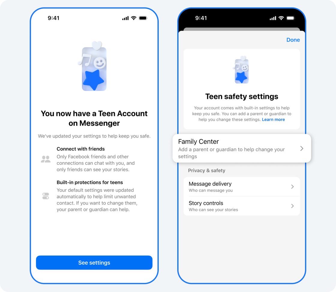 Фото: Meta розширює акаунти підлітків на Facebook і Messenger і запускає шкільну програму в США