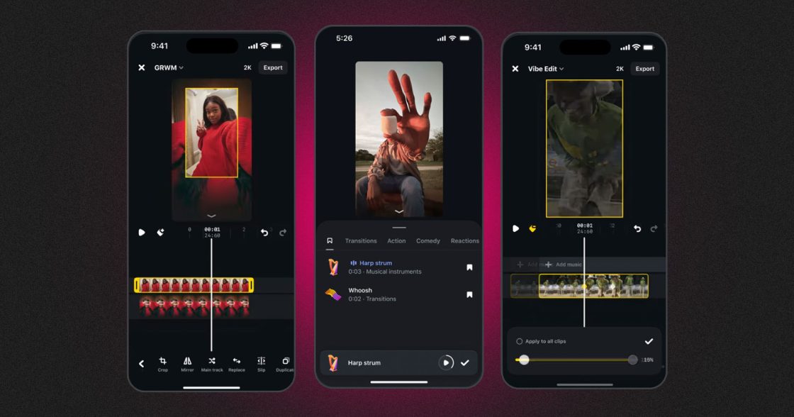 Instagram додав редагування переходів та збережені звуки в Edits