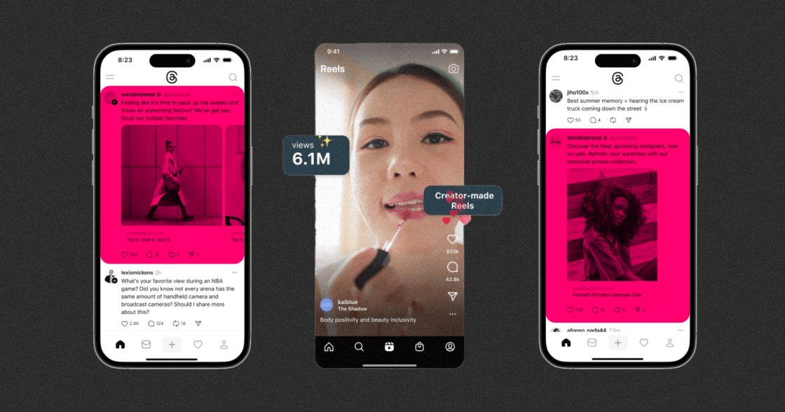 Meta розширила рекламу в Reels і Threads та представила інструменти ШІ для брендів