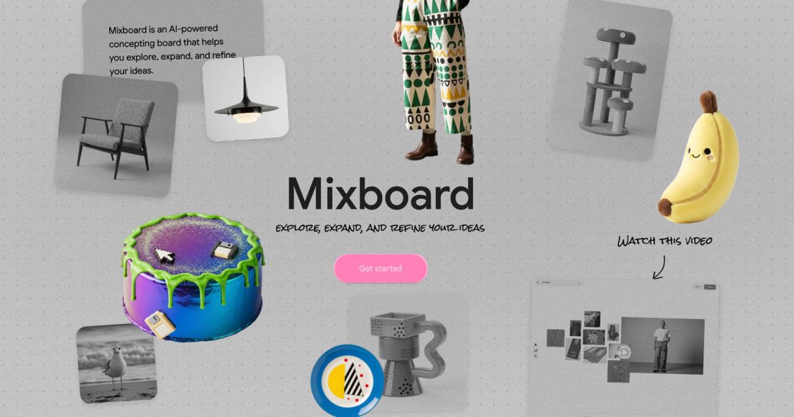 Google запустила Mixboard — інструмент ШІ для створення мудбордів
