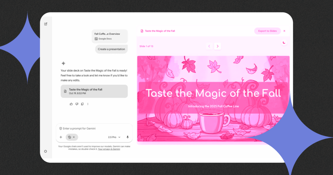 Gemini навчився створювати повноцінні презентації за запитом