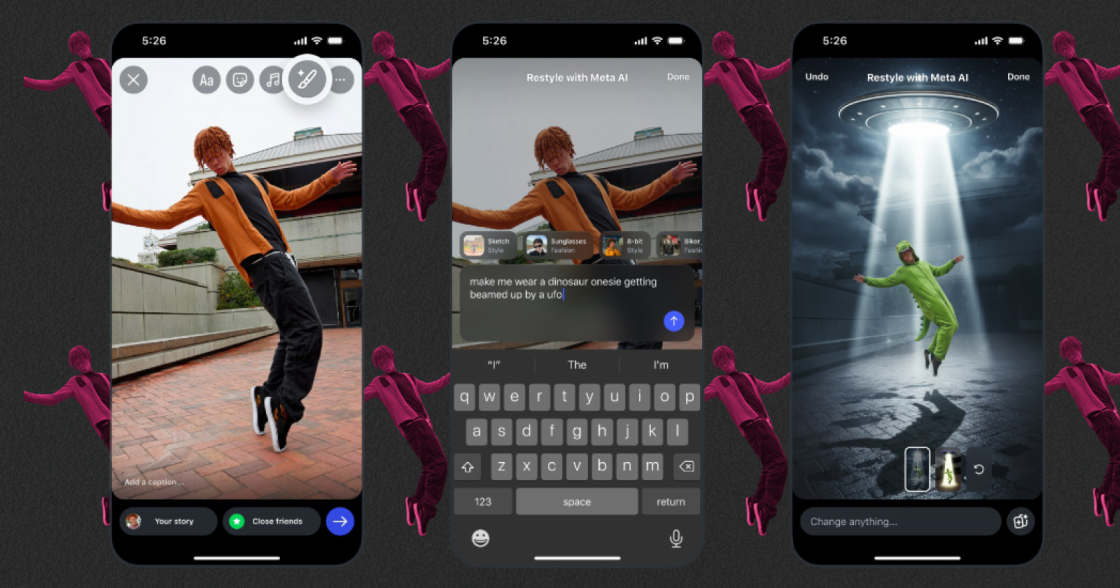 Instagram додає ШІ-редактор до Stories для редагування фото та відео