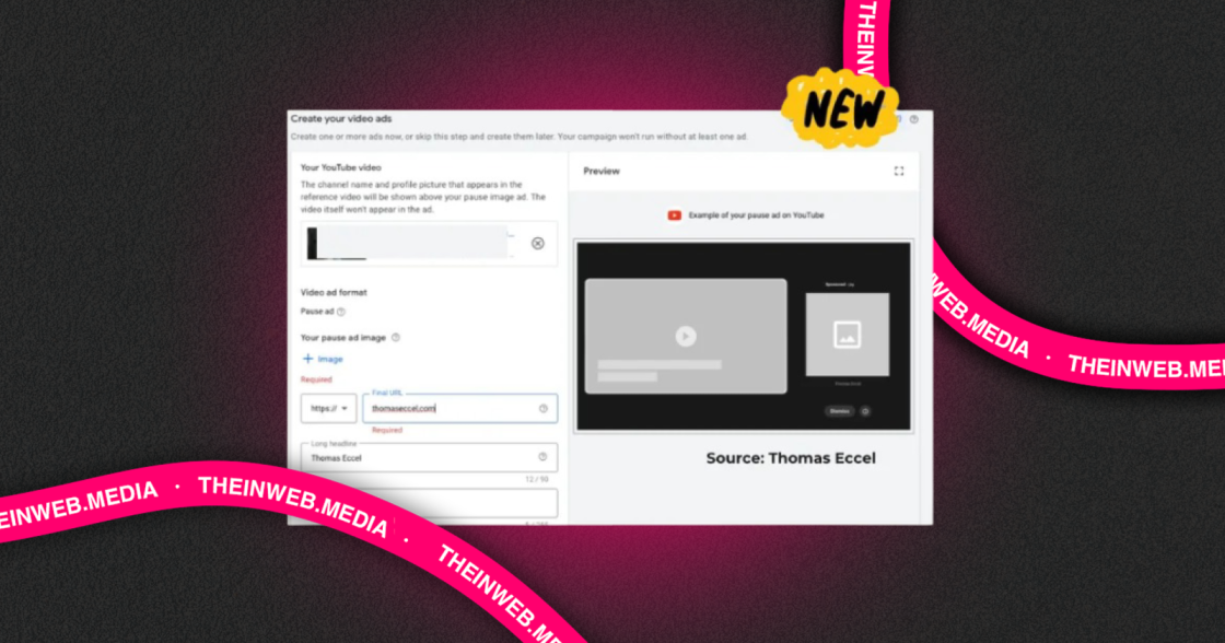 Google додала нові новий формат реклами Pause Ads на YouTube