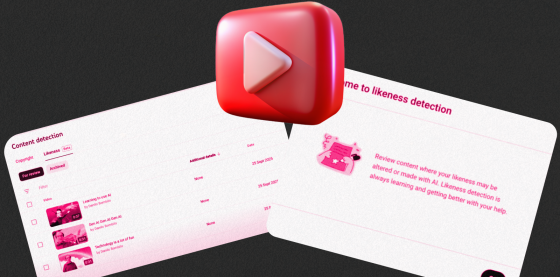 YouTube тестує систему розпізнавання діпфейків Likeness Detection