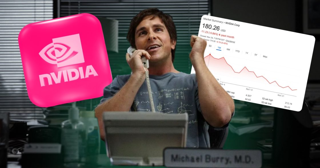 Інвестор Майкл Баррі ставить понад 1$ мільярд на падіння акцій Nvidia