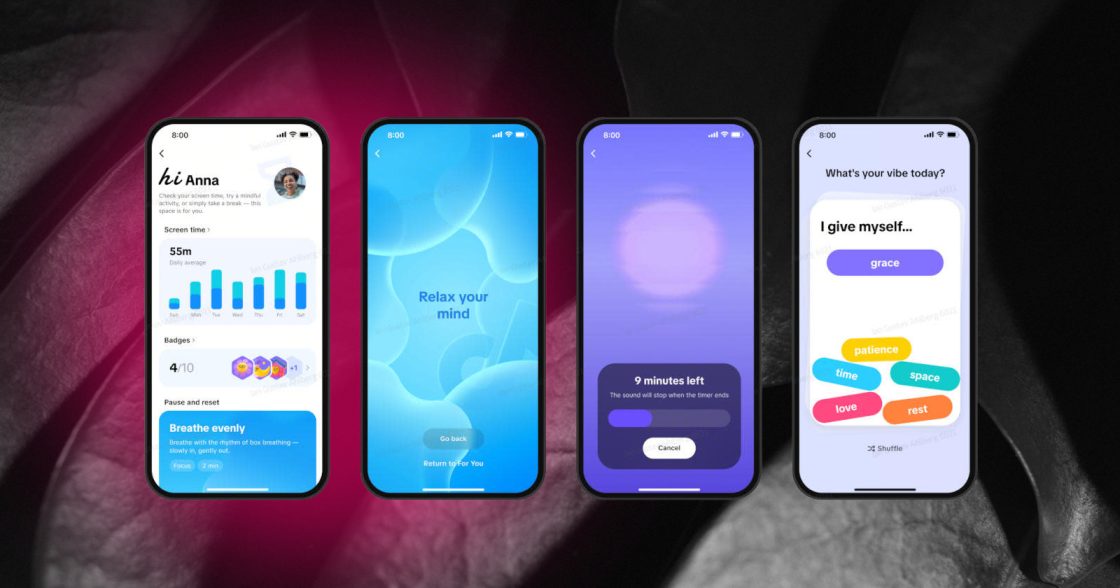 TikTok запустив простір Time and Well-being: у застосунку з’явилися щоденник афірмацій і генератор заспокійливих звуків
