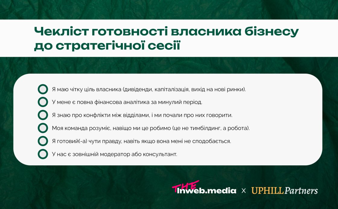 Фото: «Не готуйте слайди — готуйте людей»: гайд для власників бізнесу про підготовку до стратегічної сесії