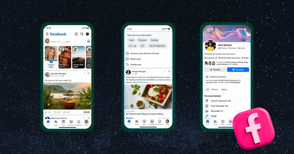 У Facebook — масштабний редизайн з новими інструментами та зміненою структурою застосунку