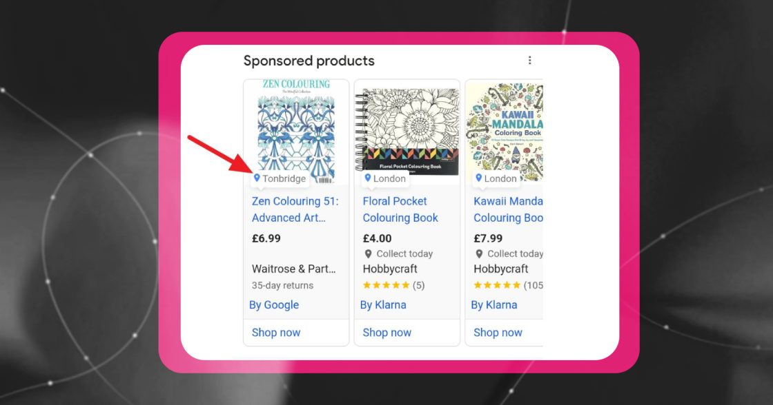 Google почала показувати назву міста продавця в Shopping Ads
