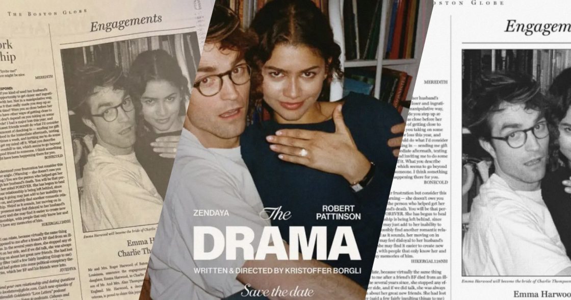 Студія A24 анонсувала фільм фейковим зарученням Зендеї та Роберта Паттісона 