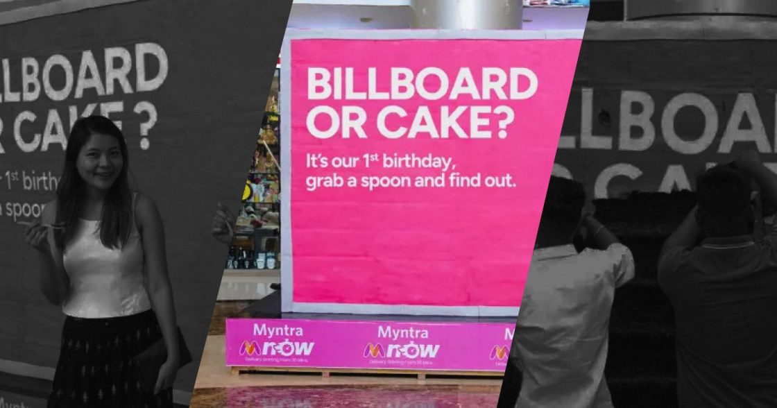 В Індії встановили їстівний рекламний білборд